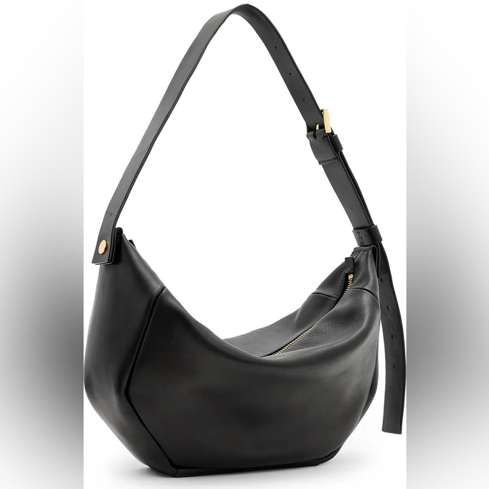ALLSAINTS Black Madea Leather Shoulder Bag - Picture 3 of 11